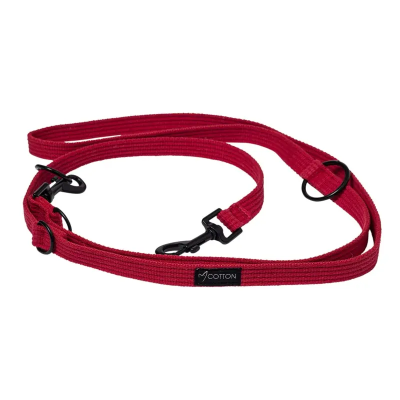 Gorpets Gor Cotton Dog Training Lead Large Red 200 cm x 2.5 cm