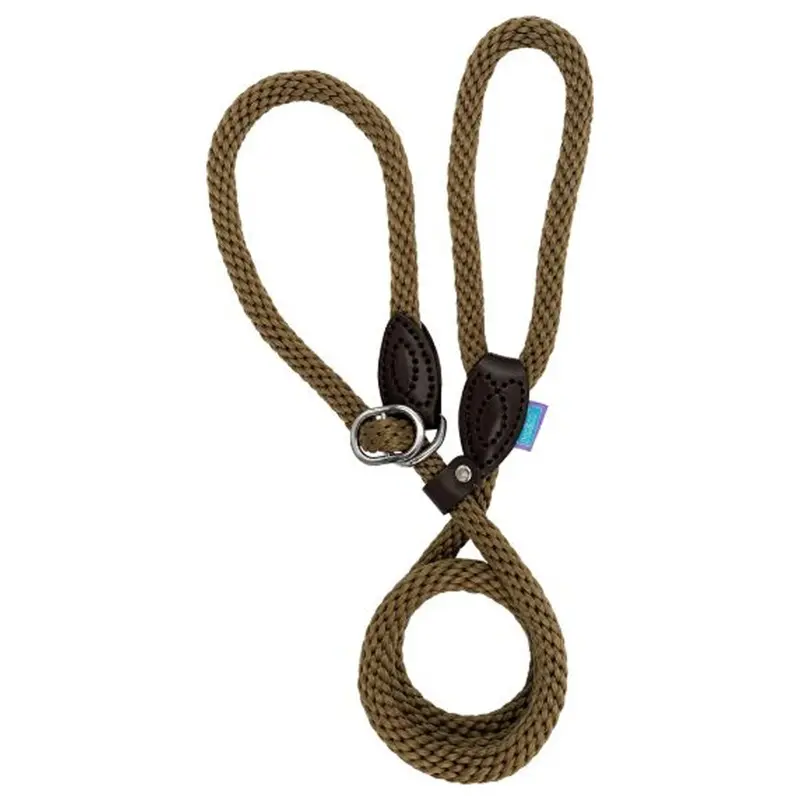 Hemmo & Co Unisex Green Hemmo And Co Rope Slip Lead - Khaki