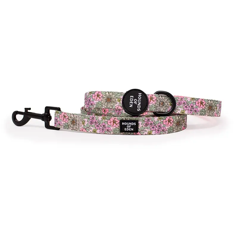 Hounds Of Eden Wild Blossom Print Dog Lead Pink 5Ft