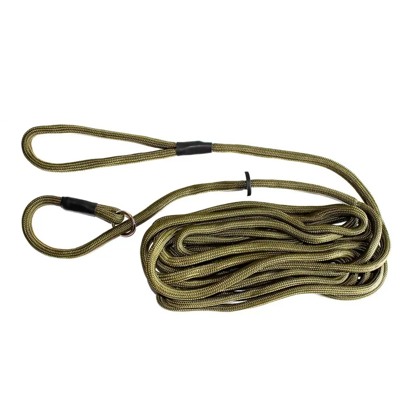 Dog & Field Red Long Training / Exercise Lead - Super Soft Braided Nylon 6M