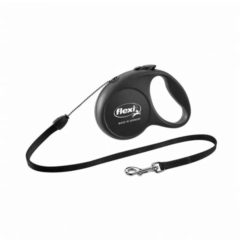 Flexi Black Fun Retractable Dog Leash Small