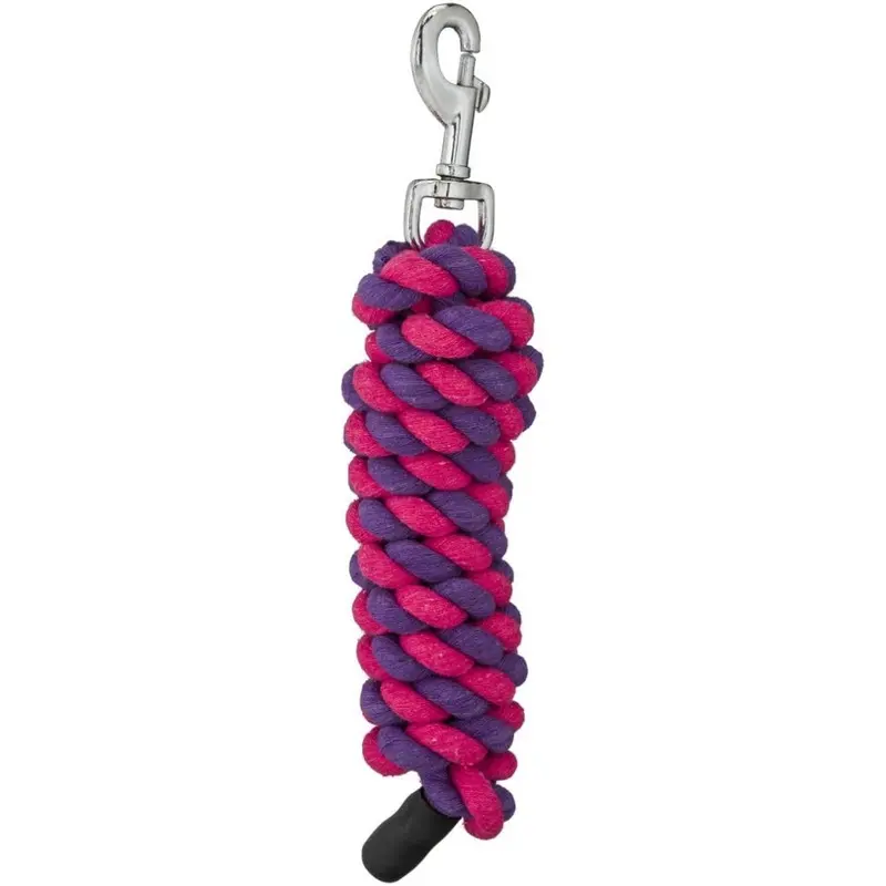 Dif Purple/Pink Tough 6-Feet Cotton Leads With Bolt Snaps Size 1