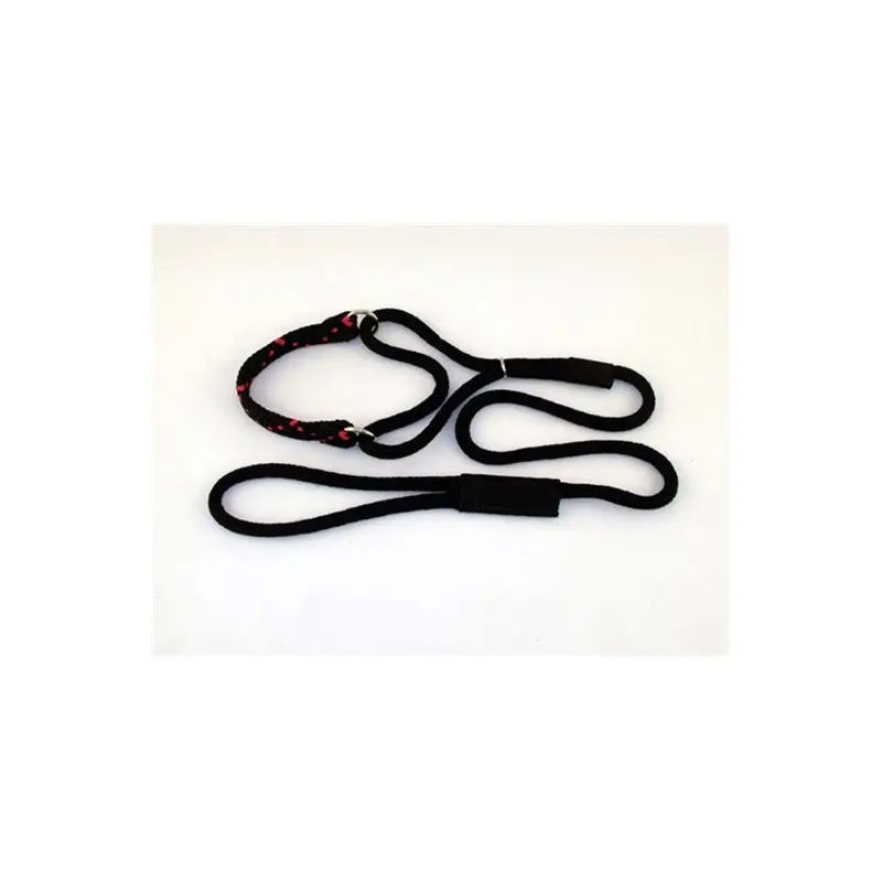Soft Lines Black Pms06-Red Martingale Dog Leash 6 Ft., And Red Small