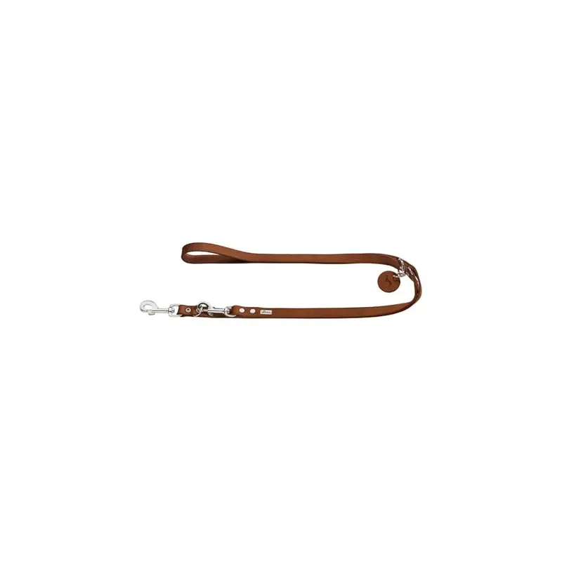 Hunter Training Leash, 16/200 Soft Genuine Cow Leather, Cognac