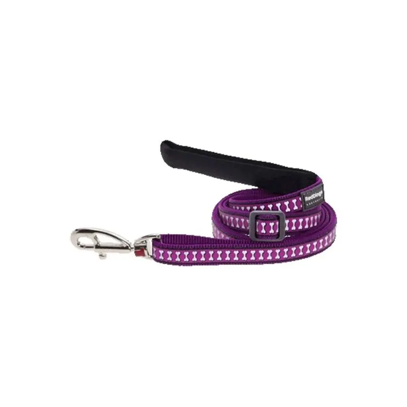 Red Dingo Red,Purple Dog Lead Reflective Purple, Large
