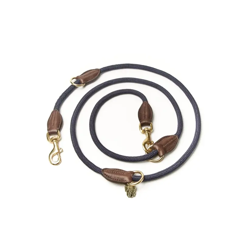 Digby And Fox Fine Rope Dog Training Lead Navy - One Size 3