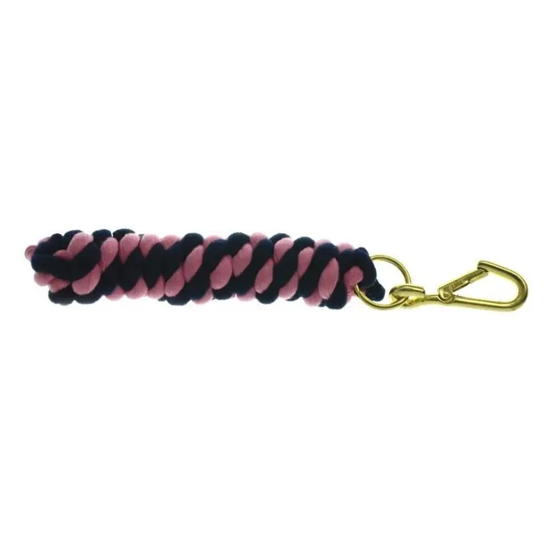 Hy Black (2.2 Metres, /Fuchsia) Two Tone Twisted Lead Rope Size 2.2