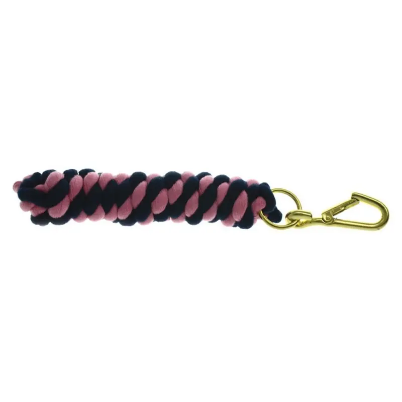 Hy Pink (2.2 Metres, Navy/Pink) Two Tone Twisted Lead Rope Size 2.2