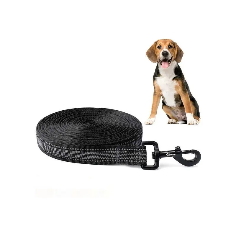 Aucune Red/White Dog Leash, Dog Leash, Long Rubber Leash, Non-Slip And Sturdy 10M