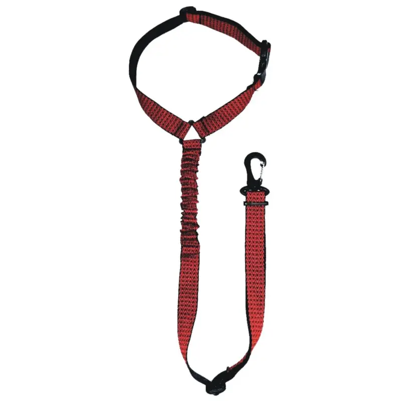 Hitlineuk Red Headrest Dog Car Seat Belt Adjustable / Anti Shock Heavy Duty Elastic