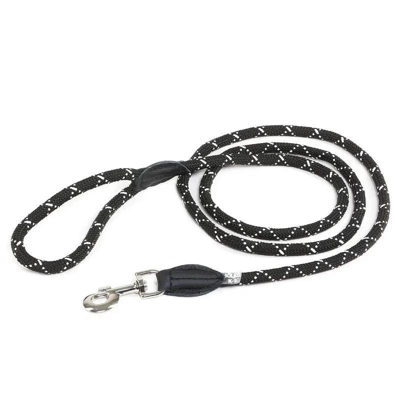 IDC Rope Leash, 12 mm x 2 m, Fluorescent Black