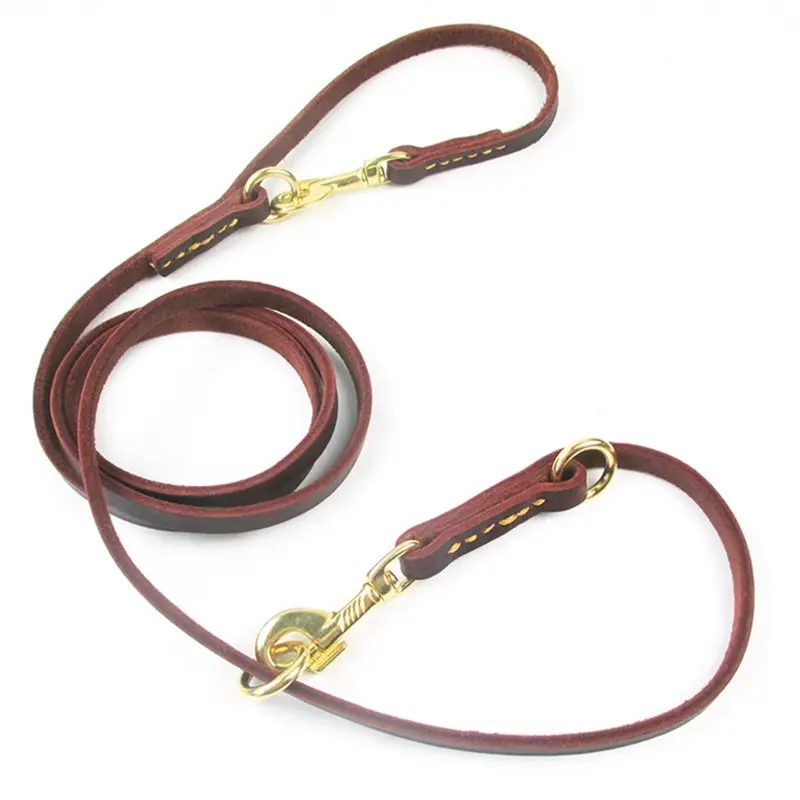 1Pcs Set Leather Antilost Comfortable Soft Durable Dog Rope Pet Supplies Size 1