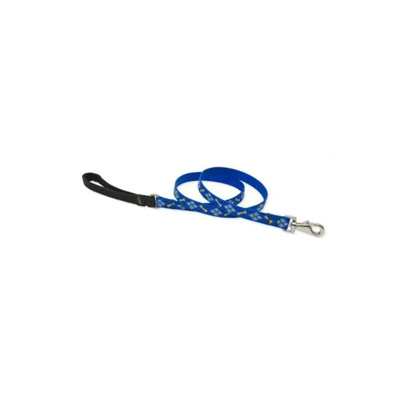 Lupine Pet Lupine 41809 .75 In. Dapper Dog 6 Ft. Padded Handle Dog Leash .75In
