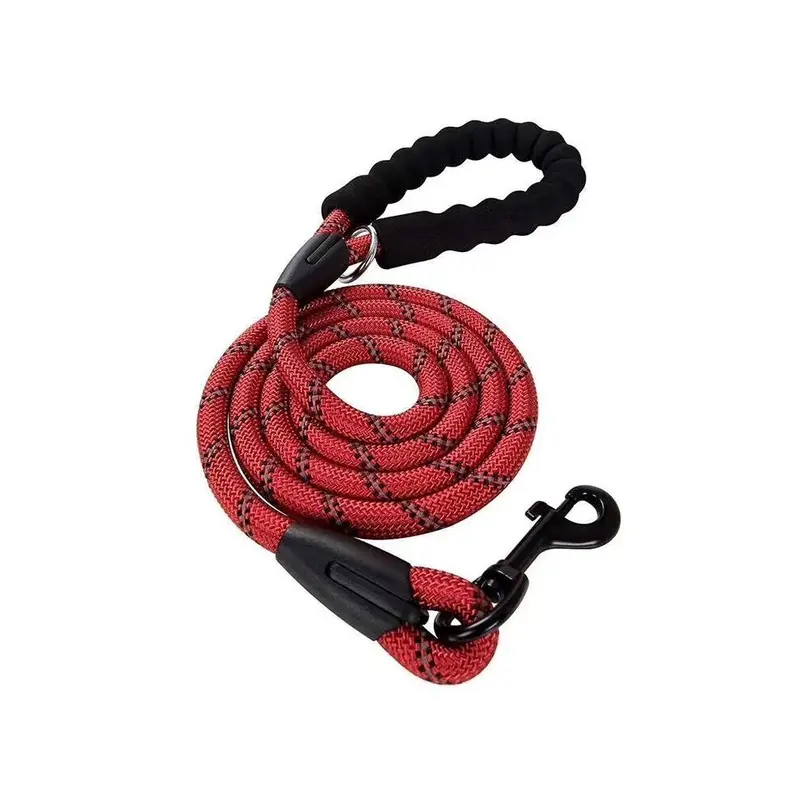 Pet Wiz Red (, / - 1M) Reflective Rope Dog Lead Medium