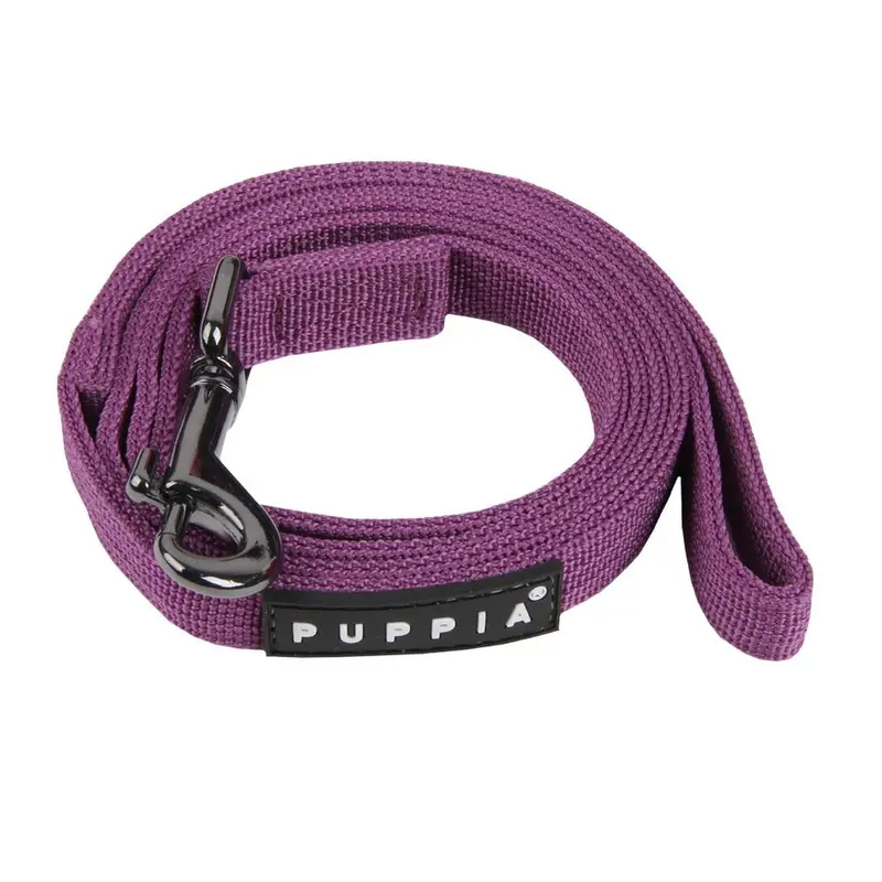 Puppia Authentic Two Tone Lead, Purple, Medium