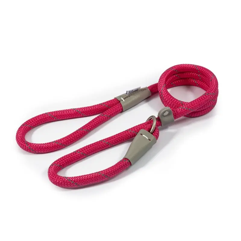 Ancol Pink (Pink) Viva Slip Lead X 12Mm(Up To 50Kg Dog) 1.2M