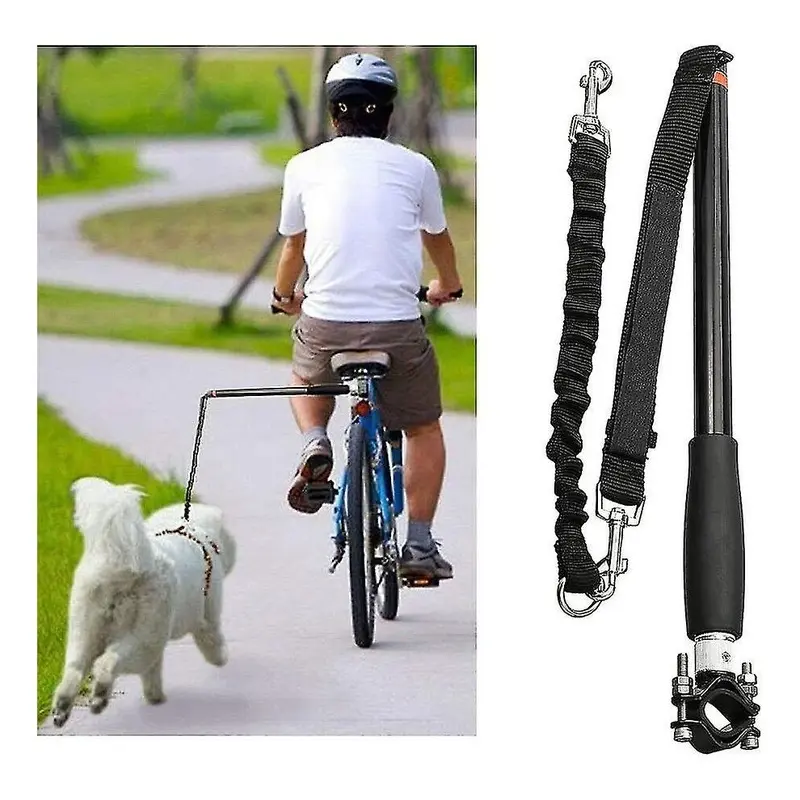 Dog Bicycle Leash Bicycle Holder Spacer Elastic Dog Leash