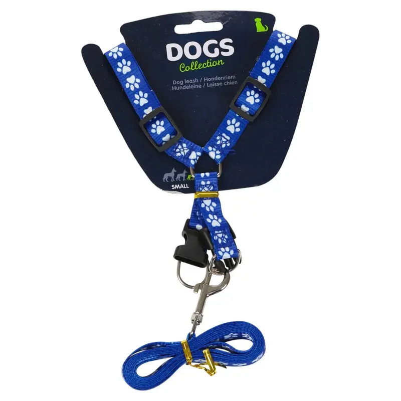 Urbn Living Blue (Blue) Dog Leash Puppy Lead Harness Strong Polythene Outdoor Walking