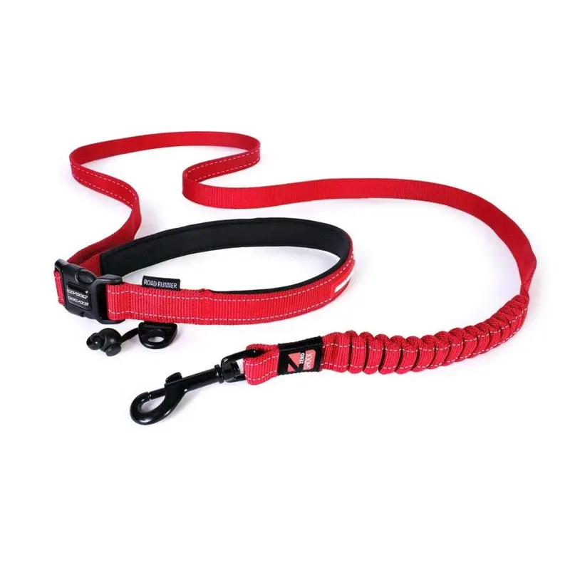 New Ezydog Road Runner Dog Lead, 82-Inch, Red 3250R