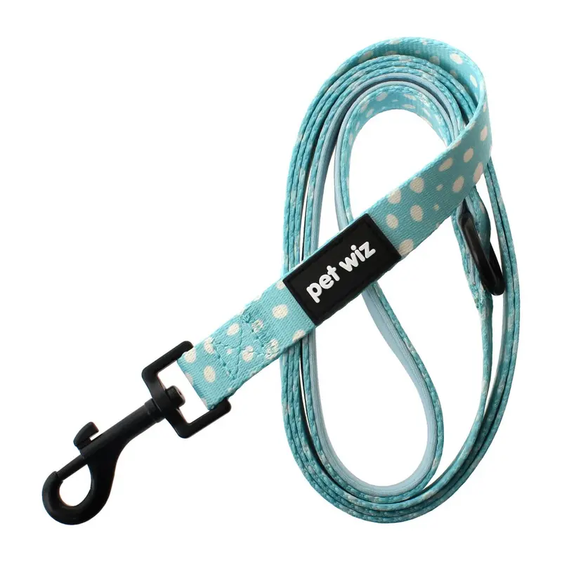 Pet Wiz Light/Blue/White Dotty About You - Lead