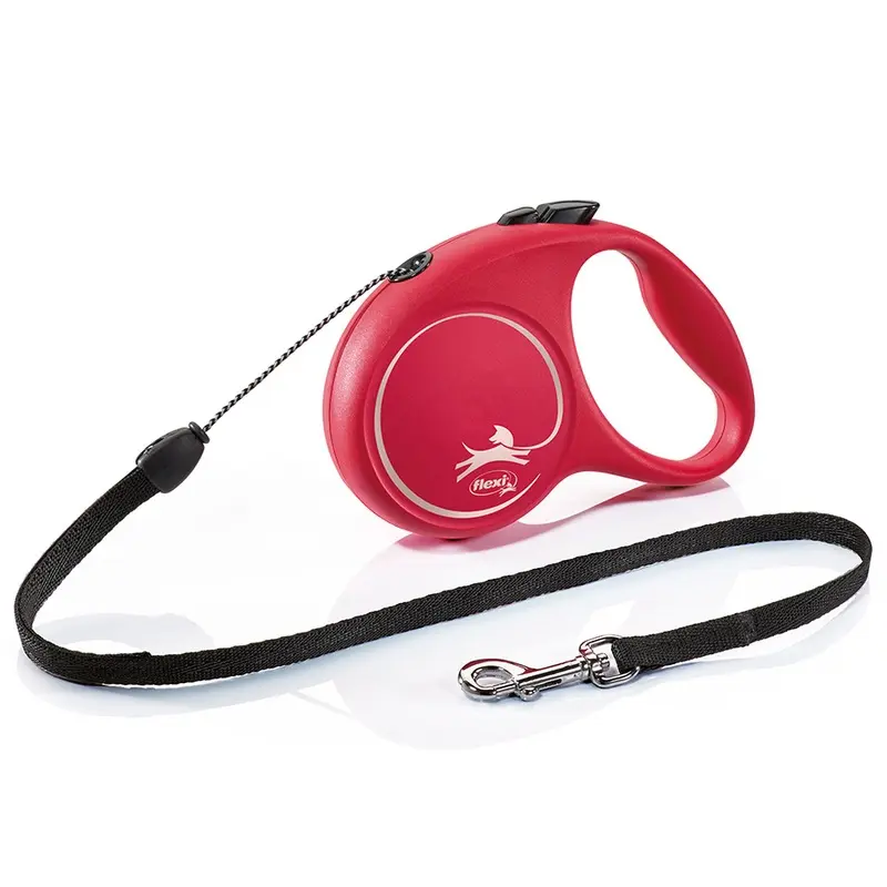 Flexi Fun Extending Dog Lead Cord 5M Red Small