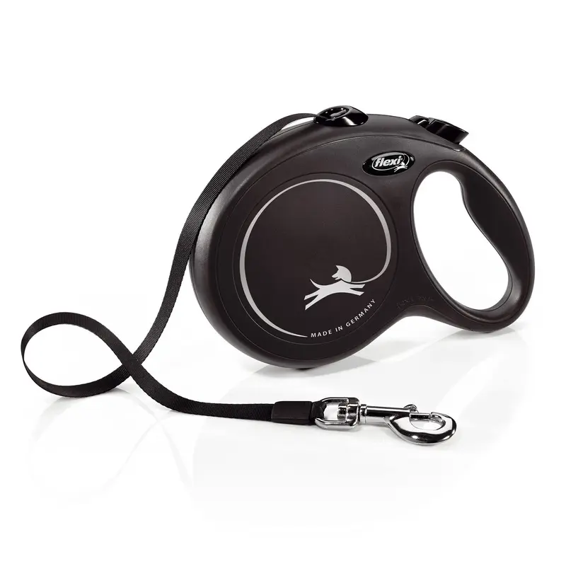 flexi - L strap new classic belt 8 m, Black