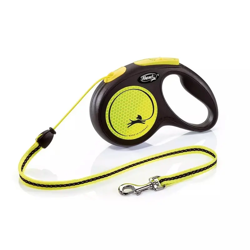 Flexi Yellow New Neon Cord Dog Lead 5M | : Medium