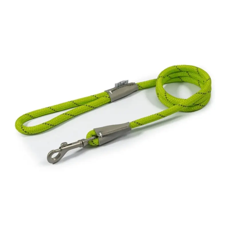 New Ancol (Lime, 107 X 1.2Cm) Viva Rope Reflective Snap Lead 1.2Cm