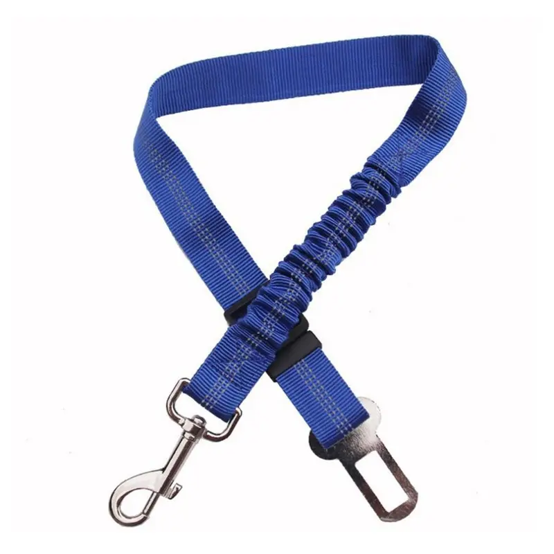 Hod Pets Blue (Blue) Elastic Adjustable Seat Belt Clip For Dogs