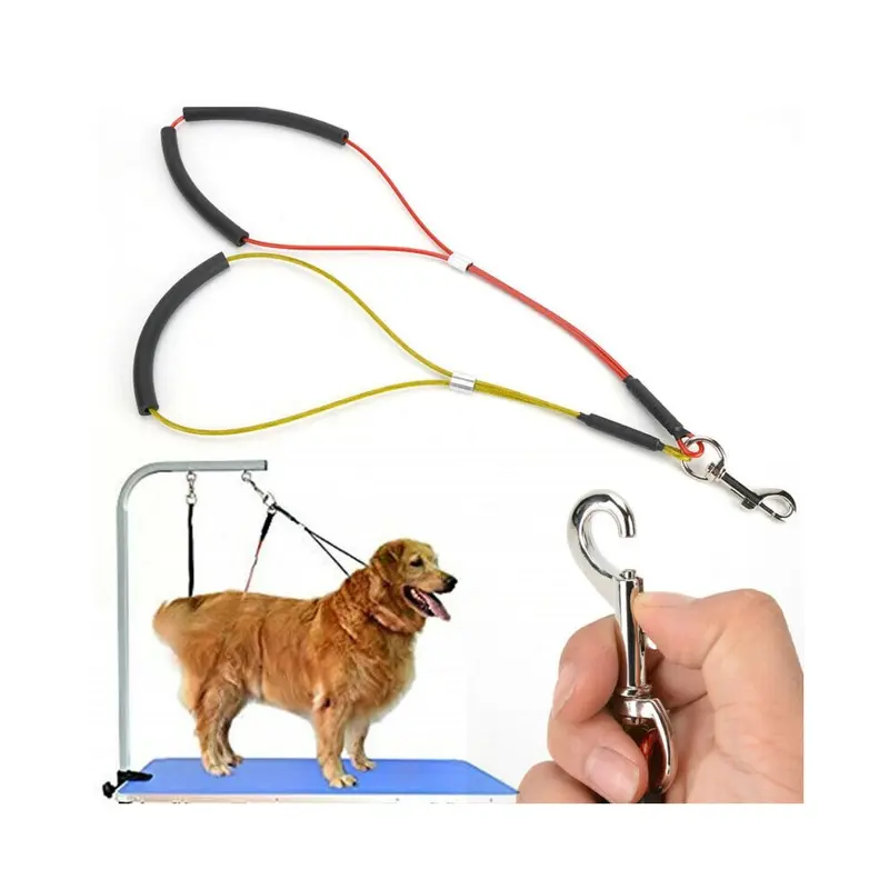 No-Sit Haunch Holder Pet Grooming Restraint Harness Leash Loop Fit Table Arm Size 1