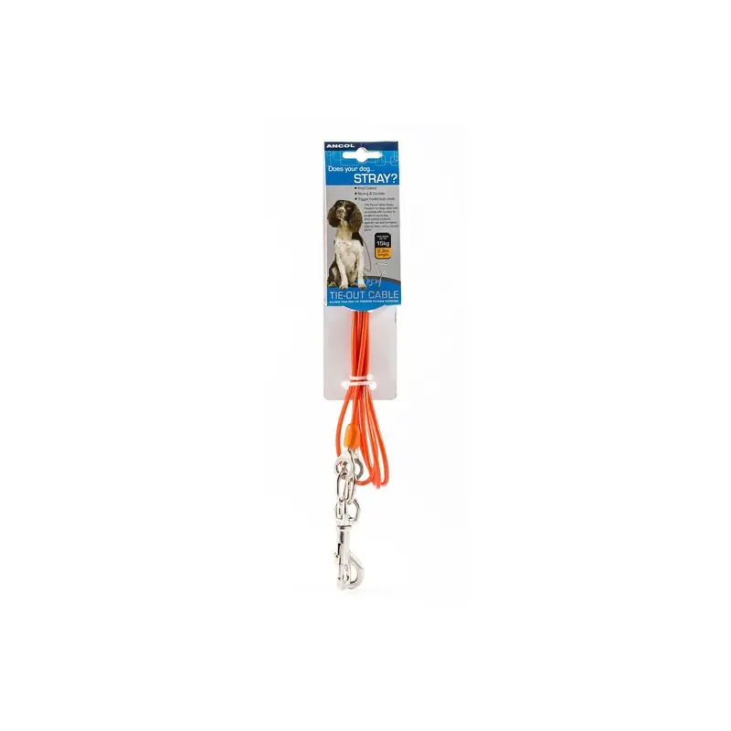 Ancol Tie-Out Cable - 15Kg Medium