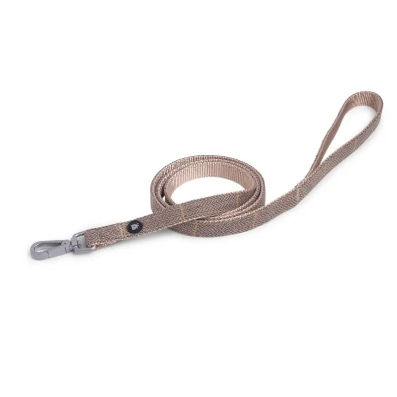 Petface Dog Tan Tweed Lead - Medium