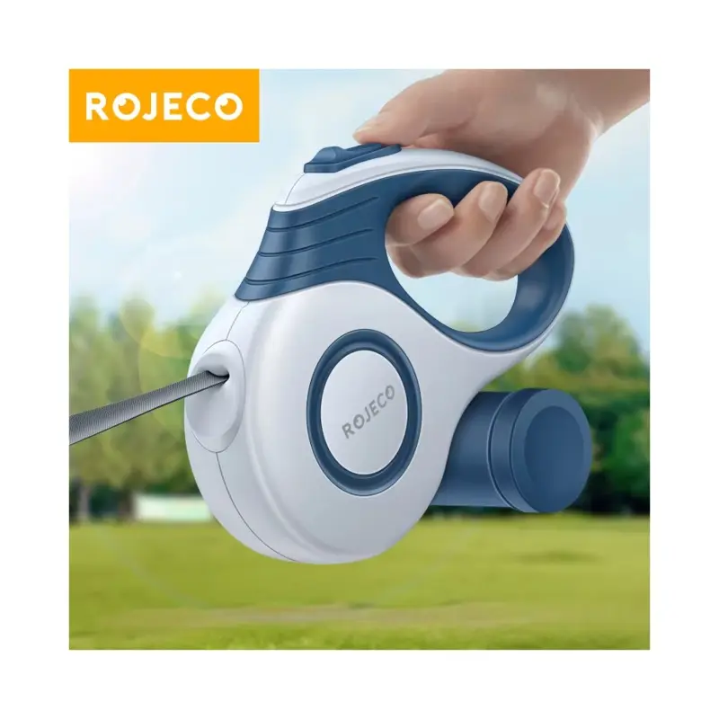 Rojeco Automatic Retractable Dog Extendable Rope For Outdoor Travel 5M