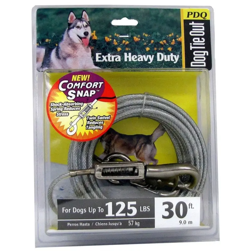 Mascota Del Jefe Boss Pet Products Tie Out Dog 30Ft Pdq Extra Large