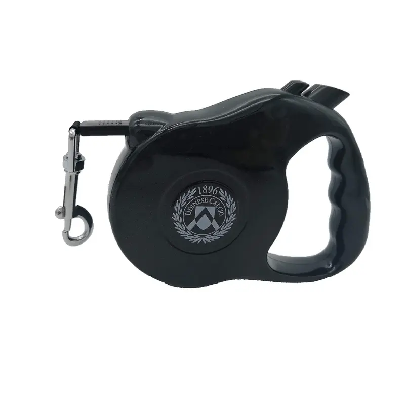 Only4fan S.r.l. Udinese Football Retractable Leash, No Gender, Black, One Size