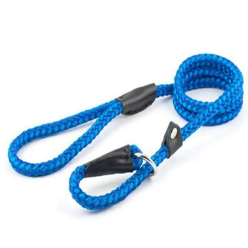 Ancol Heritage Nylon Rope Slip Lead 2 Tone 1.22M X12mm Sz 4-8 Blue