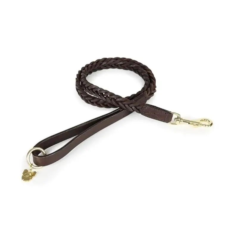 Digby & Fox Unisex Brown Digby And Fox Plaited Dog Lead