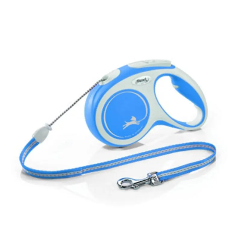 Flexi New Comfort Cord Retractable Medium 5M Dog Leash/Lead 1-20Kg Blue