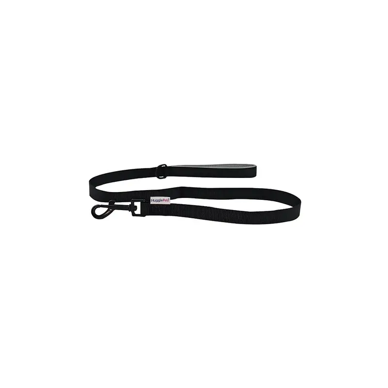New Hugglepets (Black) Padded Nylon Dog Lead Black 808135