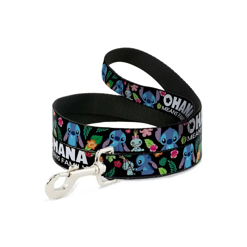 Ohana Means Family Stitch & Scrump Poses Pet Leash