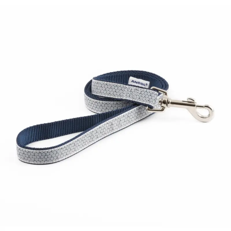 Ancol Grey Fashion Nylon Lead Geometric 19Mm X1m 50Kg