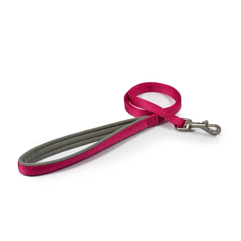 Ancol Viva Padded Dog Lead - X 100Cm Pink 1.2Cm