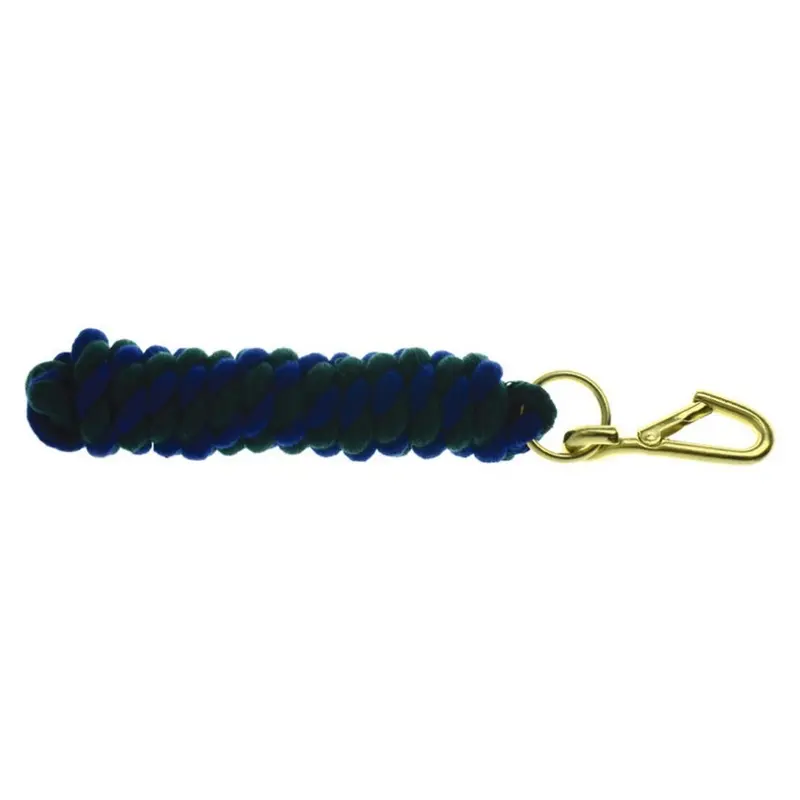 Hy Green (2.2 Metres, Royal/Green) Two Tone Twisted Lead Rope Size 2.2