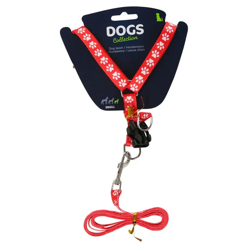 Urbn Living Red (Red) Dog Leash Puppy Lead Harness Strong Polythene Outdoor Walking