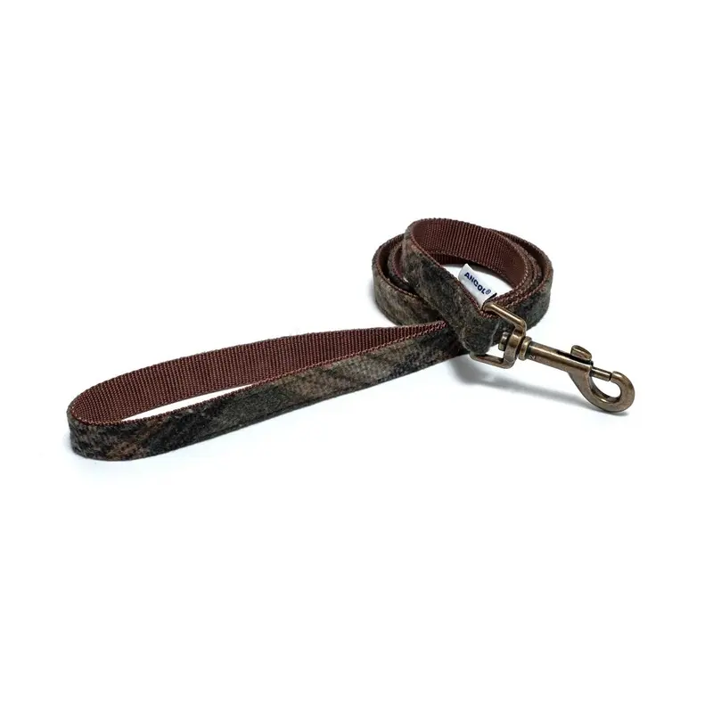Ancol Country Check Lead For Dogs - X 19Mm Brown 1M