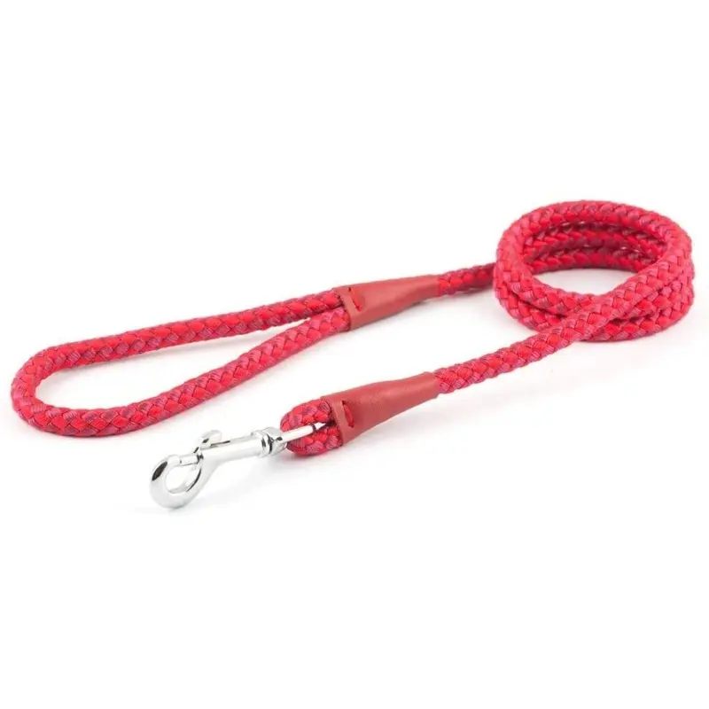 New Ancol Nylon Rope Lead 1.07Mx12mm Red