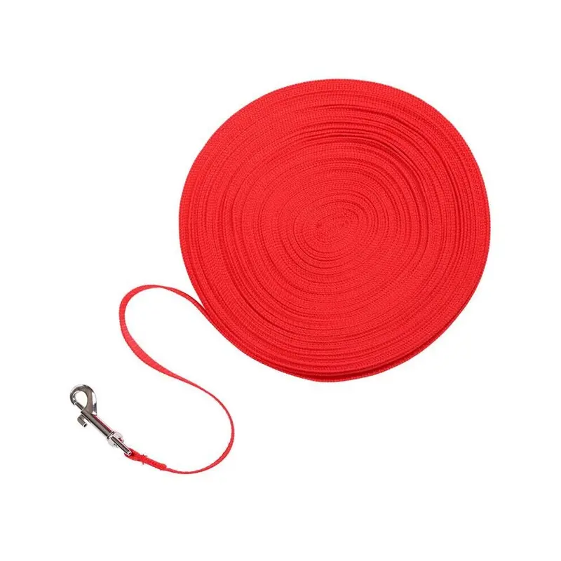 Red (, 15M?50Ft?) Dog Leash Recall Foot Feet Training Lead 100 Ft