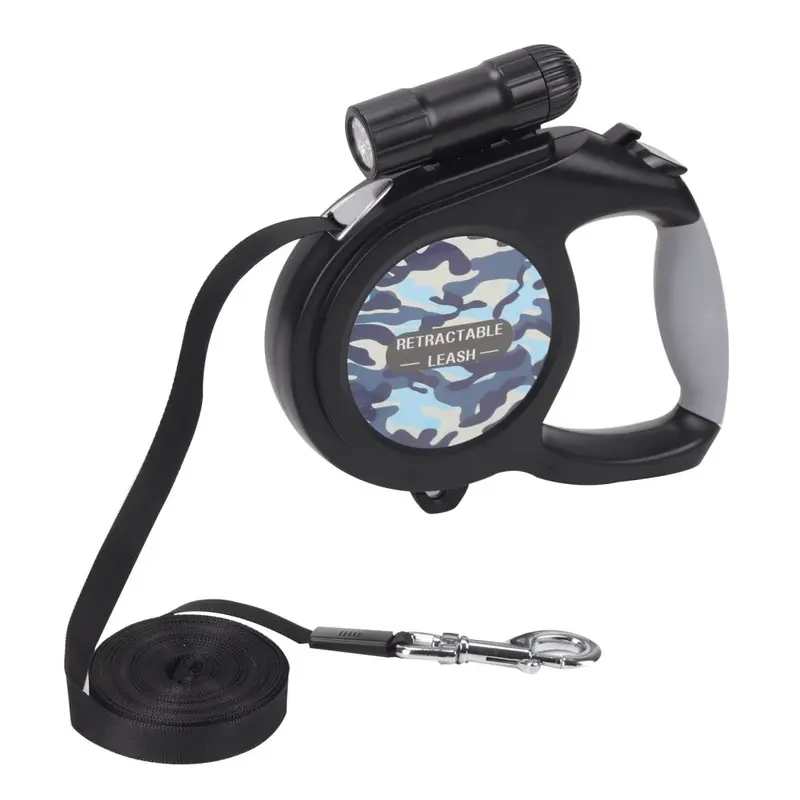 Black 8M/50Kg Dog Lead Leash Strongs Retractable Extendables Lockable Large