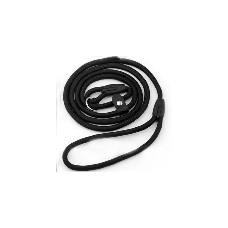 Black (, L) Pet Nylon Leash No Collar Needed Adjustable Length For Durable Dogs 120Cm