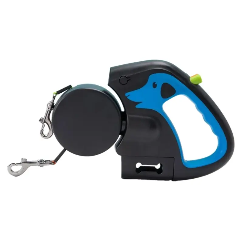 Markenlos Rotating Pet Leash For Dogs Adjustable Double Rope Leashes Size 2